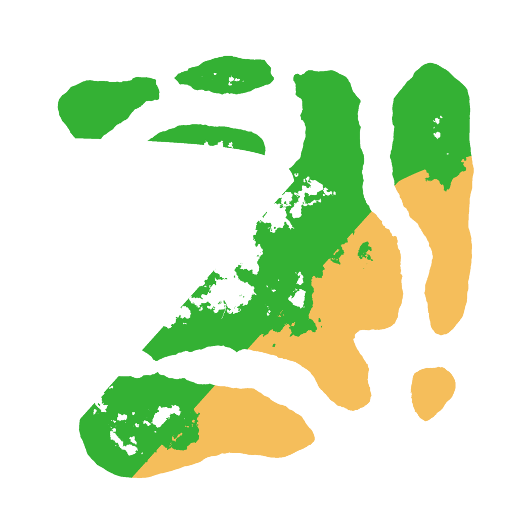 Biome Rust Map: Barren, Size: 3000, Seed: 483668