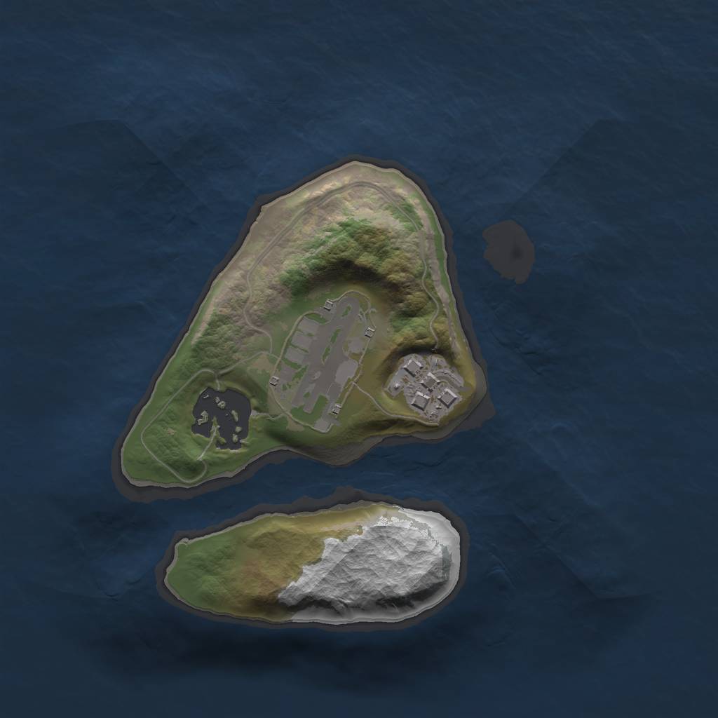 Rust Map: Barren, Size: 1750, Seed: 12315123, 5 Monuments