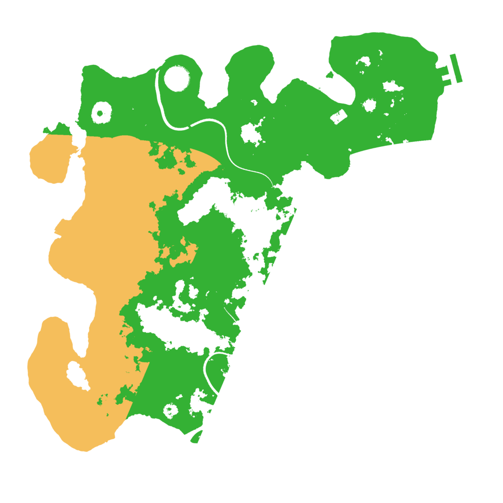Biome Rust Map: Procedural Map, Size: 3500, Seed: 2076838110