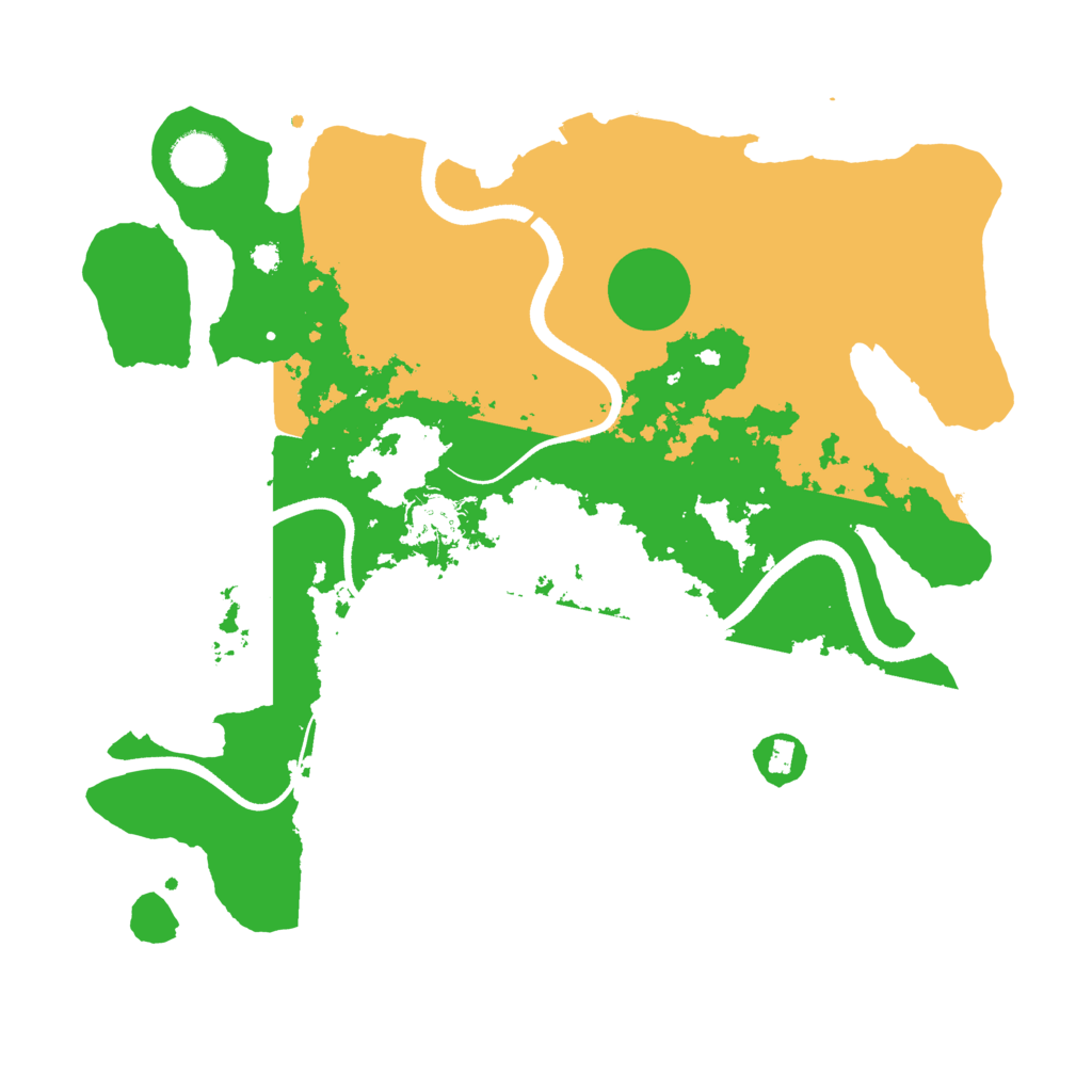 Biome Rust Map: Procedural Map, Size: 3500, Seed: 543415645