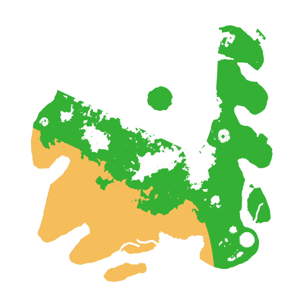 Biome Rust Map: Procedural Map, Size: 3500, Seed: 143