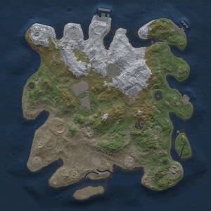 Thumbnail Rust Map: Procedural Map, Size: 3500, Seed: 143, 14 Monuments