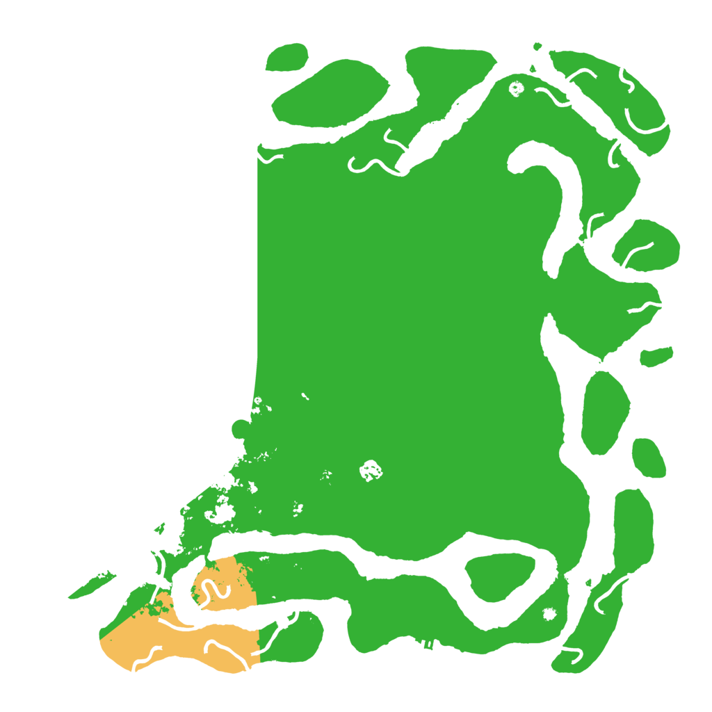 Biome Rust Map: Procedural Map, Size: 5000, Seed: 5214877