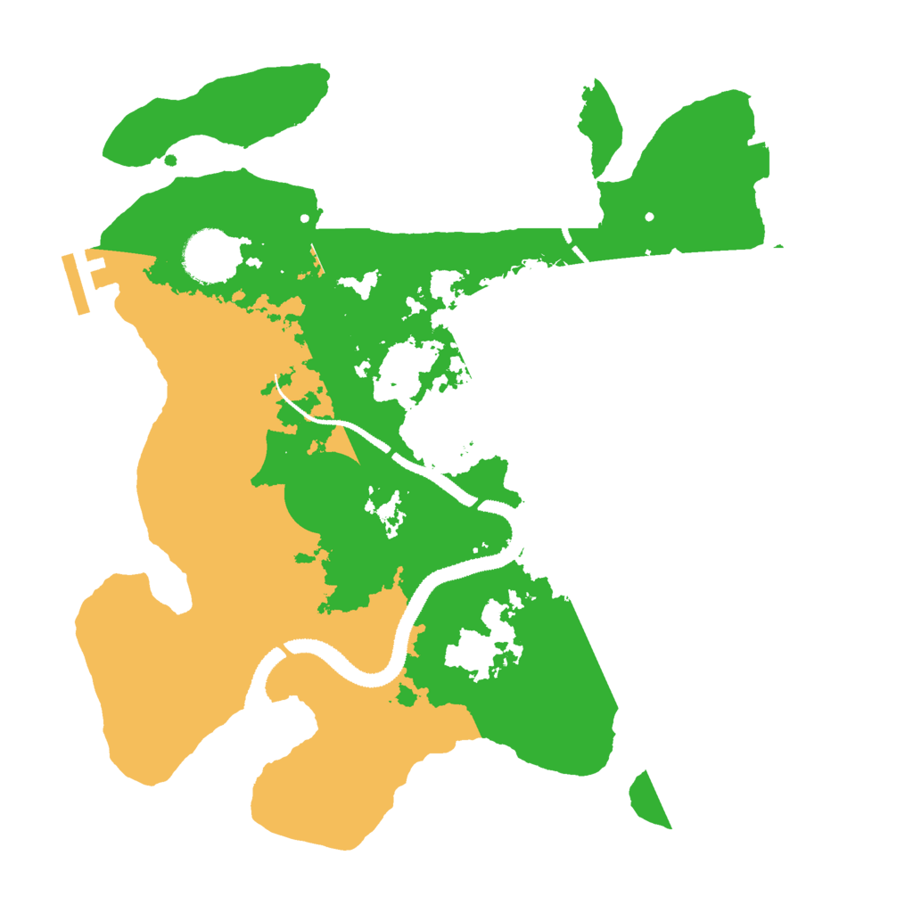 Biome Rust Map: Procedural Map, Size: 3000, Seed: 874445517