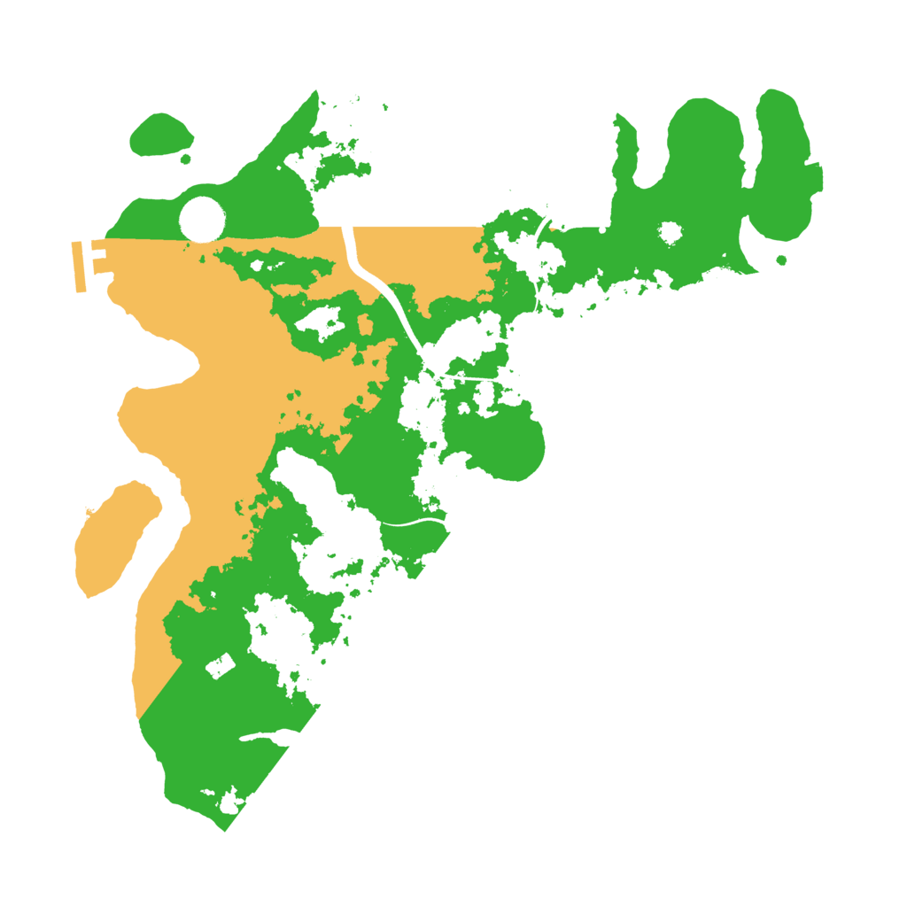 Biome Rust Map: Procedural Map, Size: 3600, Seed: 137487571