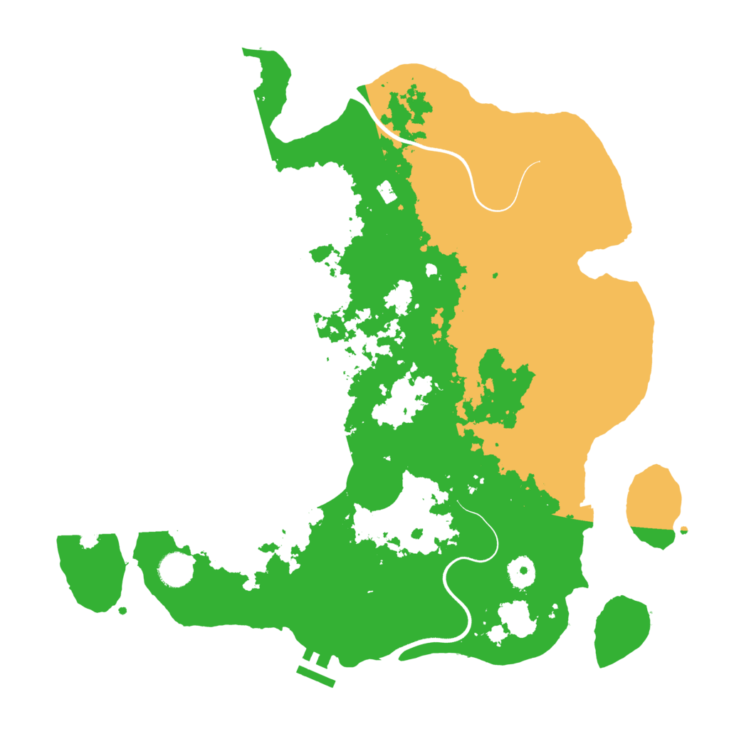 Biome Rust Map: Procedural Map, Size: 3700, Seed: 1547218756