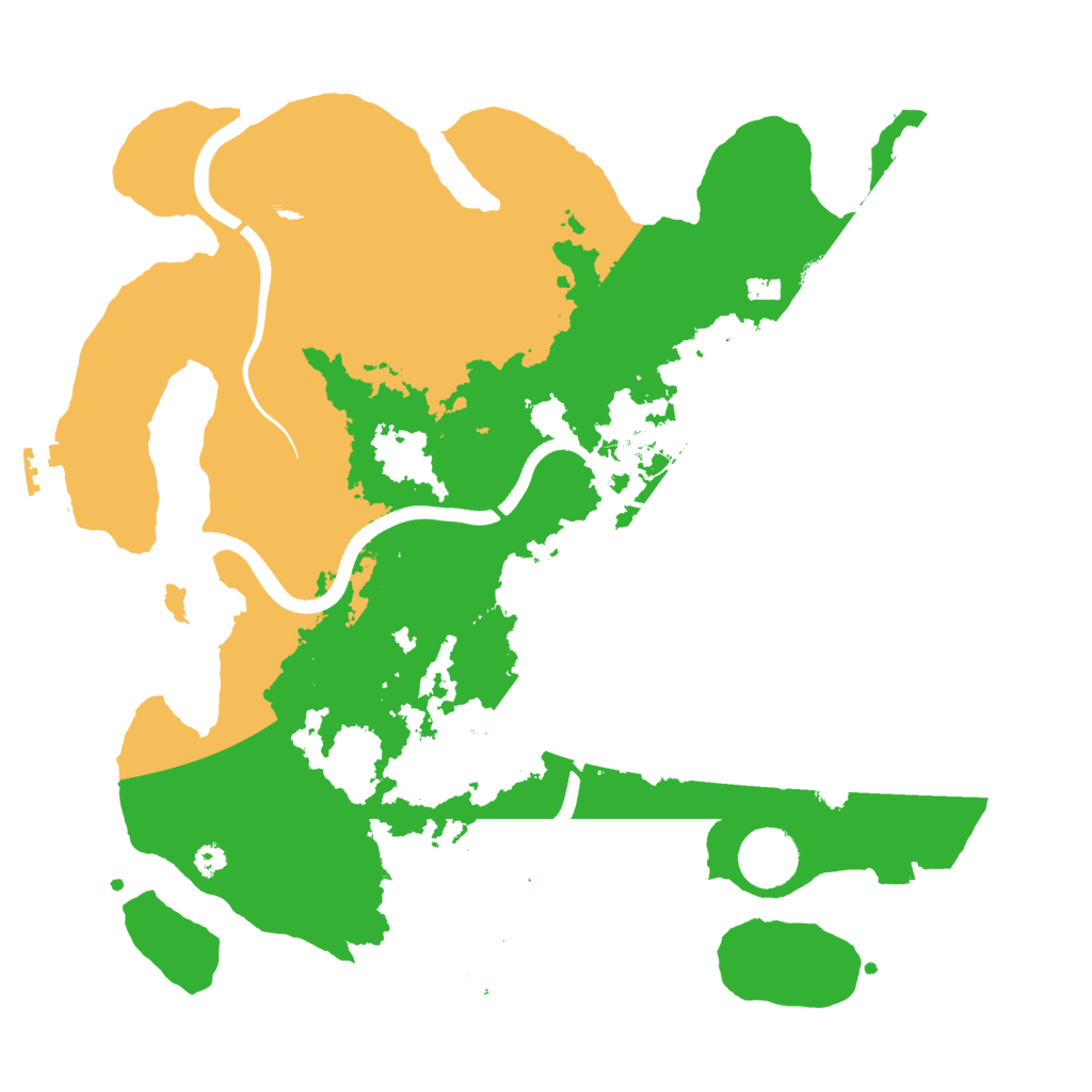 Biome Rust Map: Procedural Map, Size: 3500, Seed: 806552841