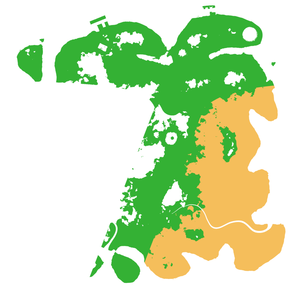 Biome Rust Map: Procedural Map, Size: 3750, Seed: 78009