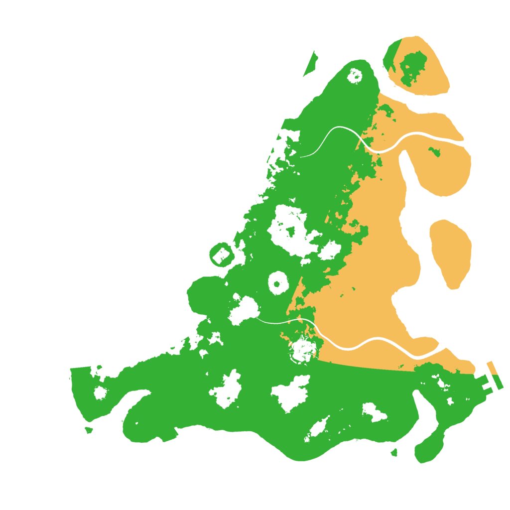 Biome Rust Map: Procedural Map, Size: 3500, Seed: 379