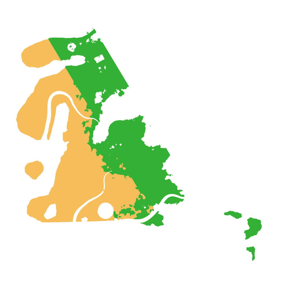 Biome Rust Map: Procedural Map, Size: 3500, Seed: 168651701