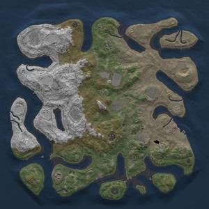 Thumbnail Rust Map: Procedural Map, Size: 4250, Seed: 1333077036, 19 Monuments