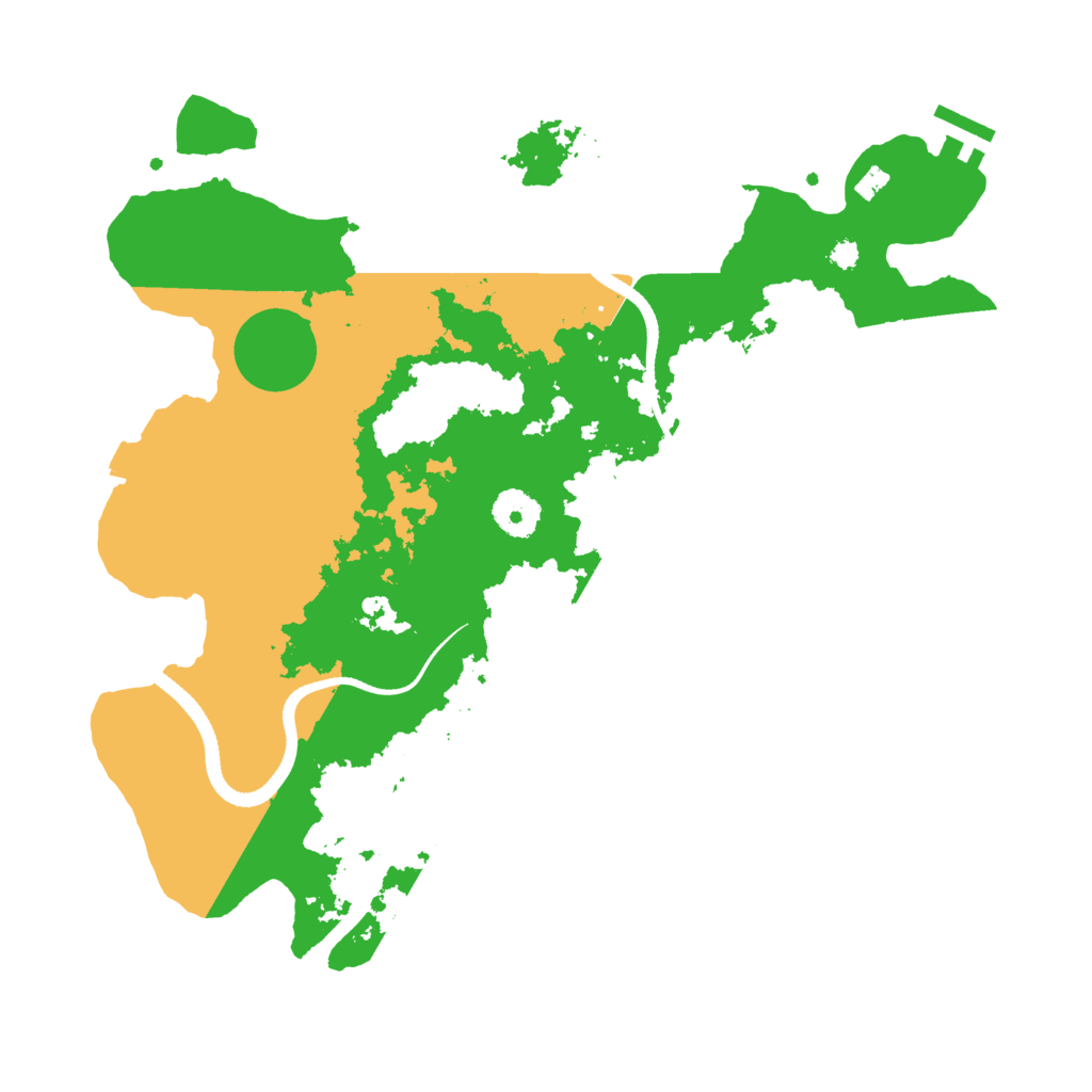 Biome Rust Map: Procedural Map, Size: 3500, Seed: 328268