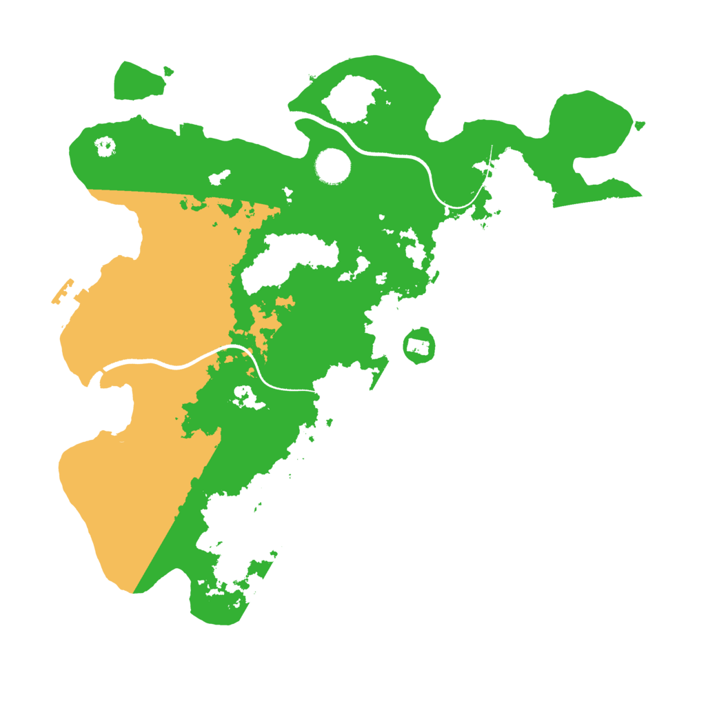 Biome Rust Map: Procedural Map, Size: 3500, Seed: 328268