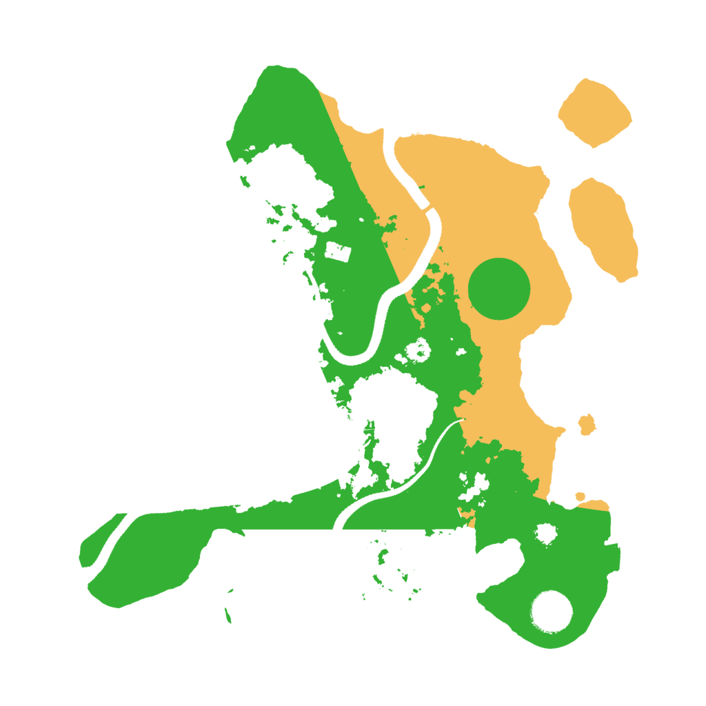 Biome Rust Map: Procedural Map, Size: 3000, Seed: 5235535