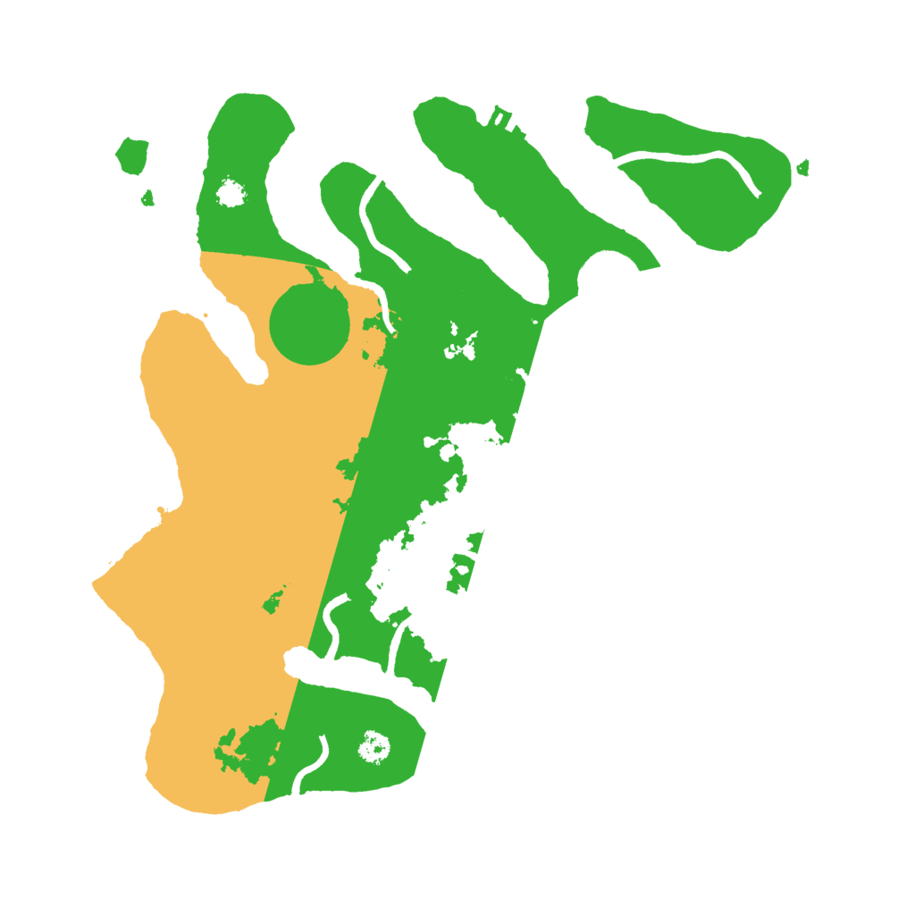 Biome Rust Map: Procedural Map, Size: 3000, Seed: 2451