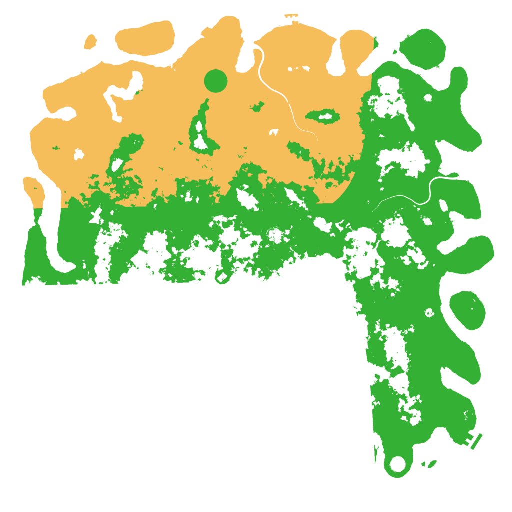 Biome Rust Map: Procedural Map, Size: 5800, Seed: 1564863