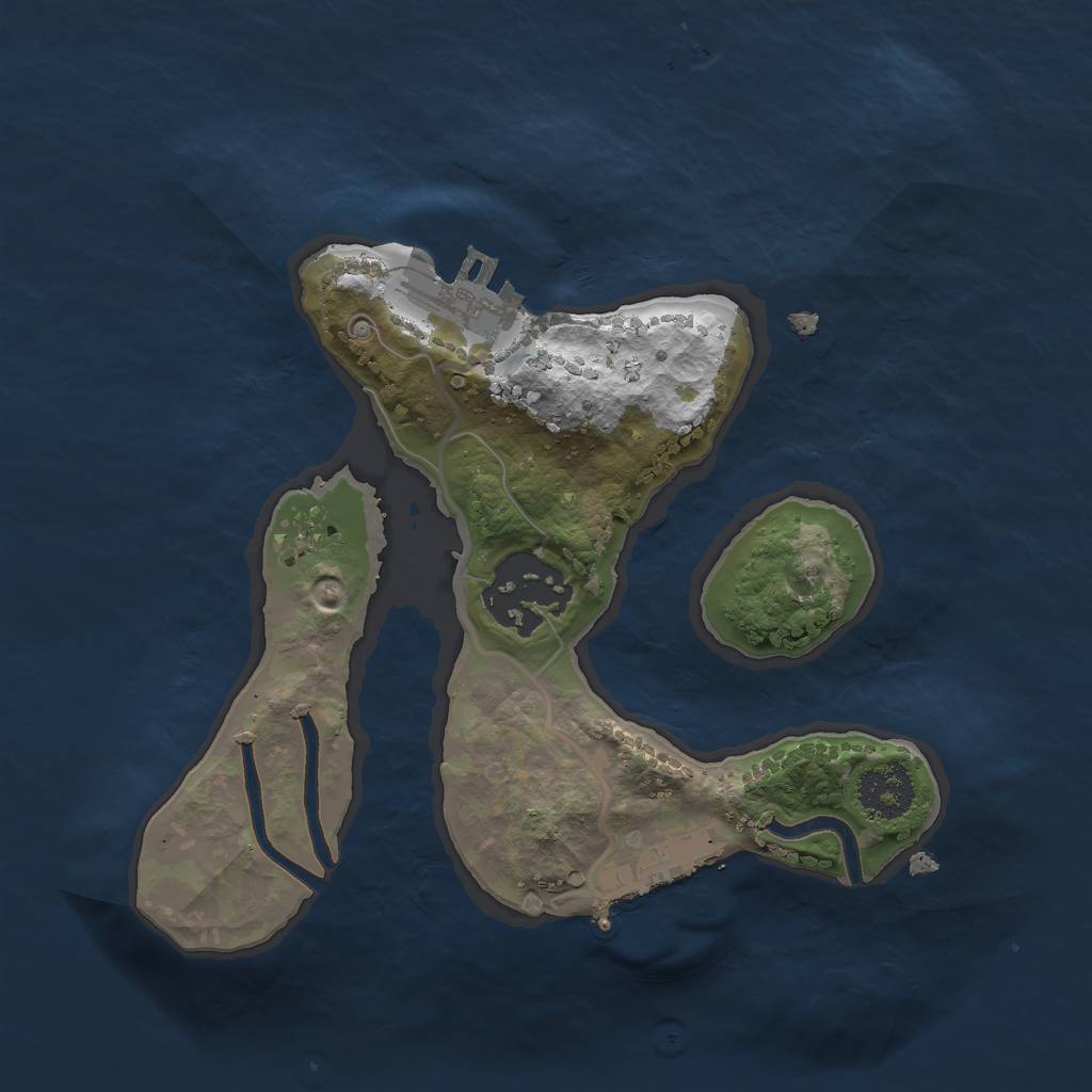 Rust Map: Procedural Map, Size: 2000, Seed: 1548535, 10 Monuments