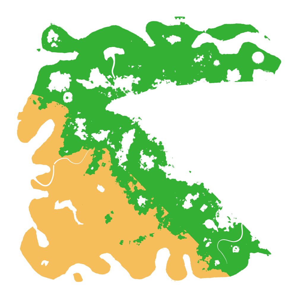 Biome Rust Map: Procedural Map, Size: 4500, Seed: 298261200