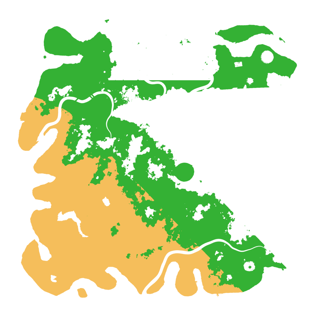 Biome Rust Map: Procedural Map, Size: 4500, Seed: 298261200