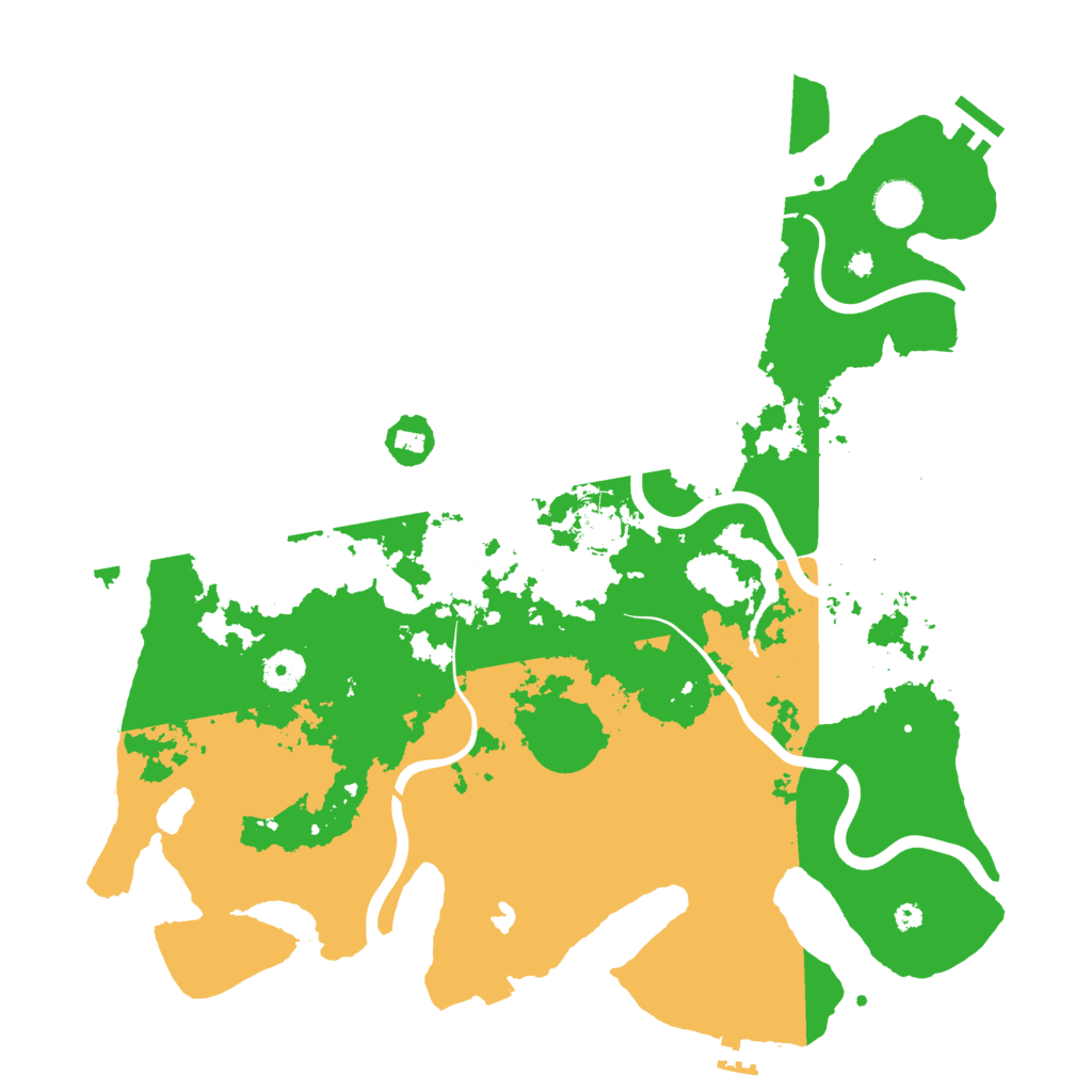 Biome Rust Map: Procedural Map, Size: 4000, Seed: 14825