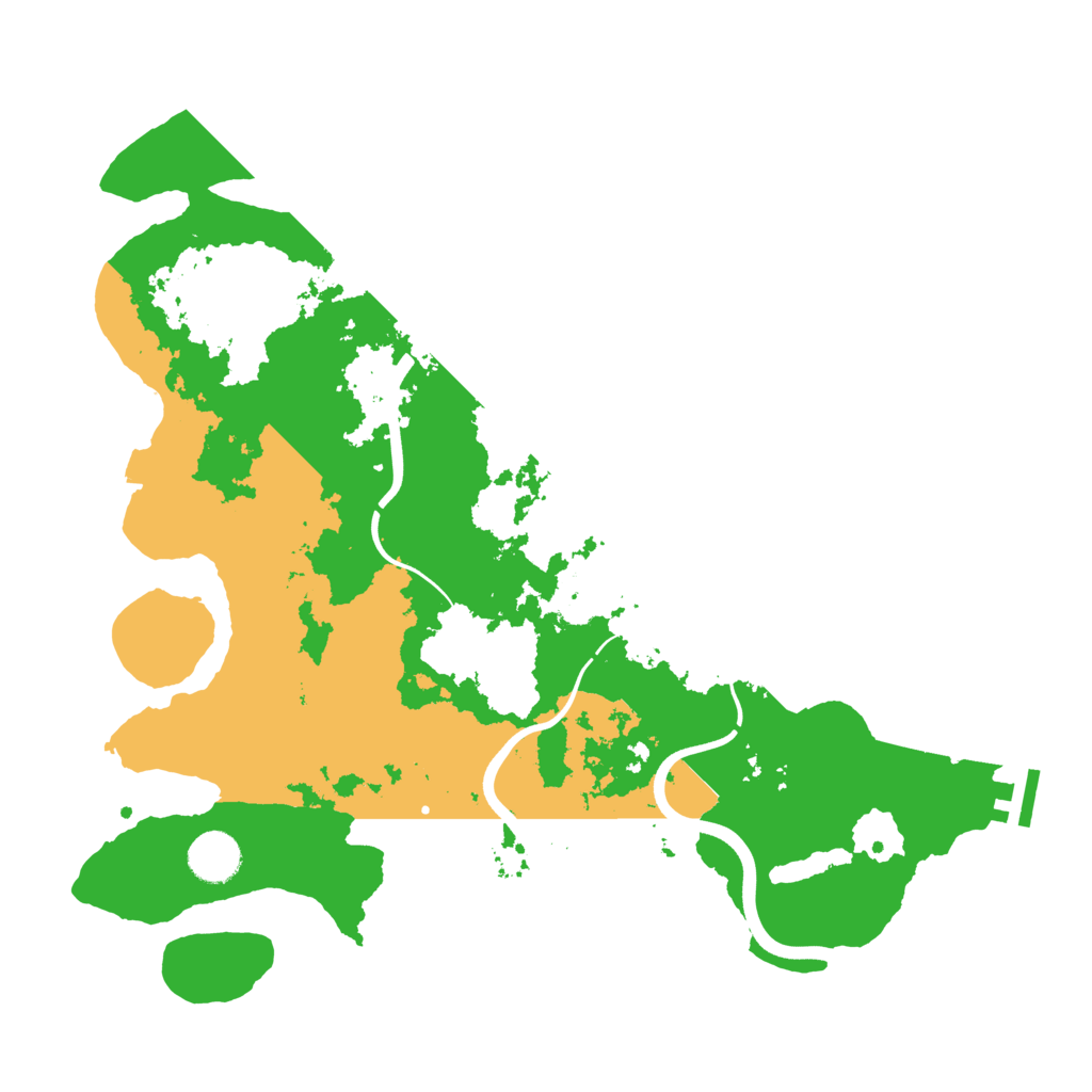 Biome Rust Map: Procedural Map, Size: 3700, Seed: 843478448