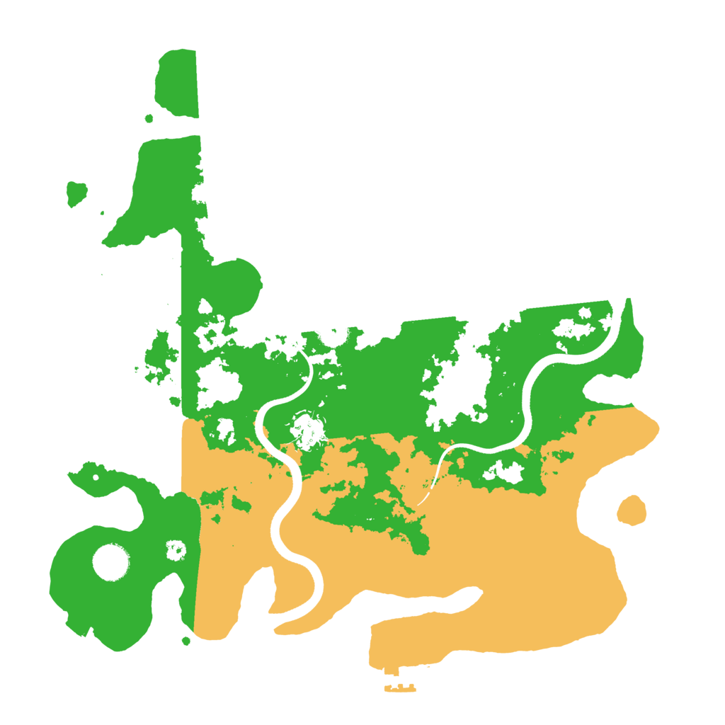 Biome Rust Map: Procedural Map, Size: 3500, Seed: 542687139
