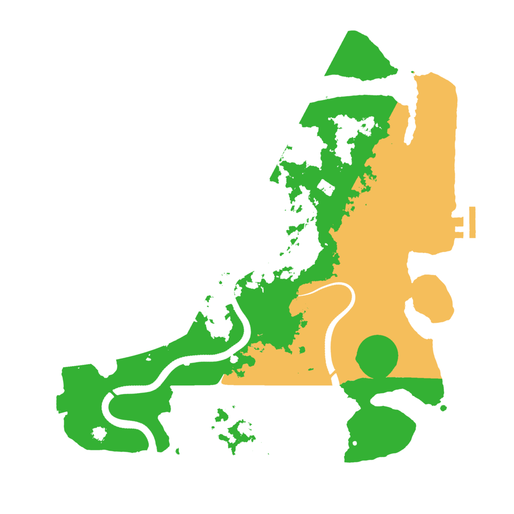 Biome Rust Map: Procedural Map, Size: 3300, Seed: 12201985
