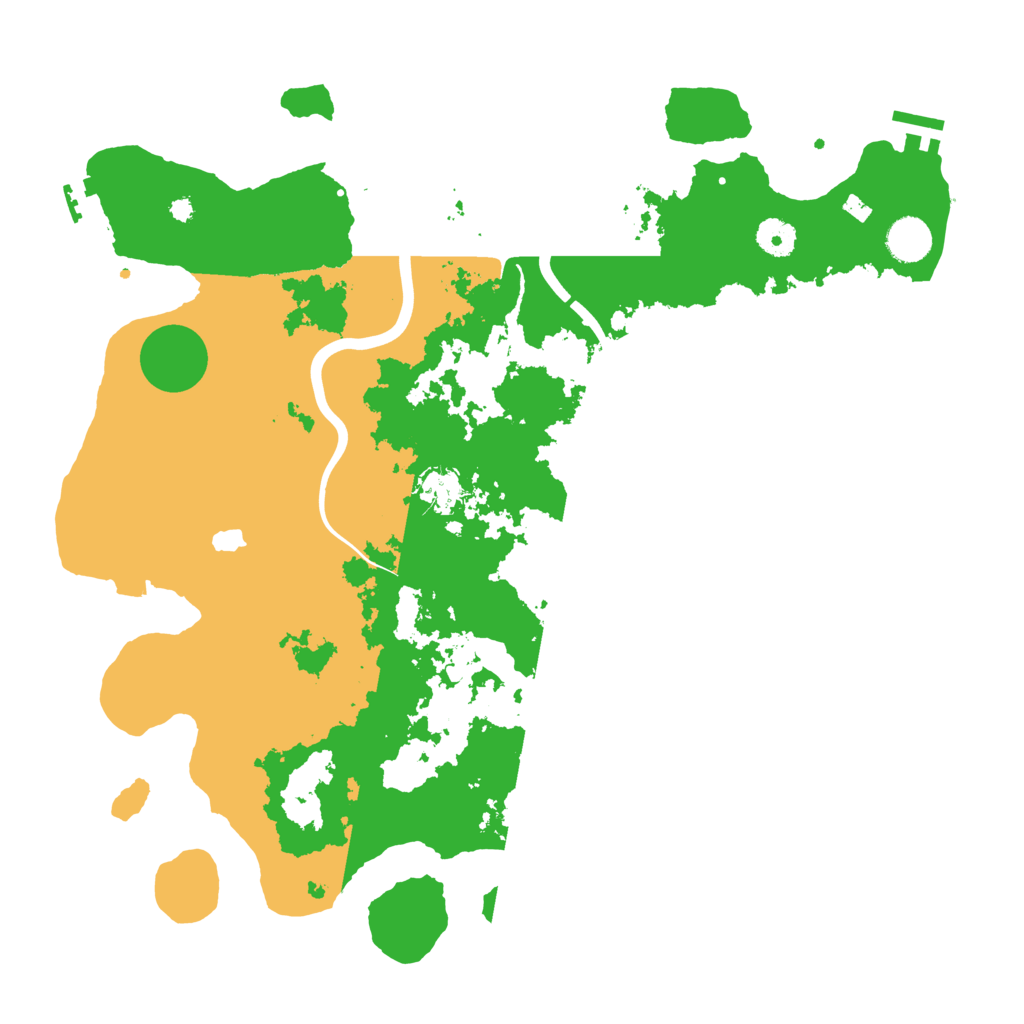Biome Rust Map: Procedural Map, Size: 4000, Seed: 182558