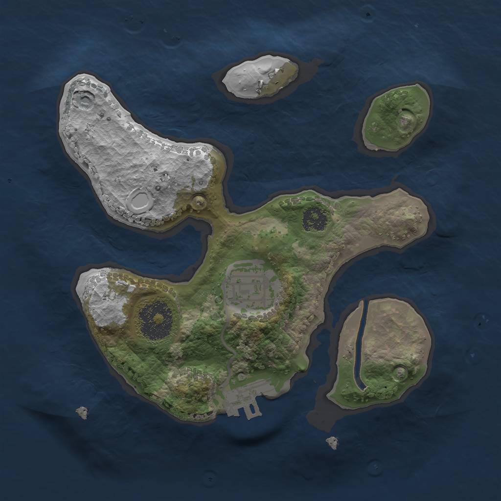 Rust Map: Procedural Map, Size: 2048, Seed: 17, 9 Monuments