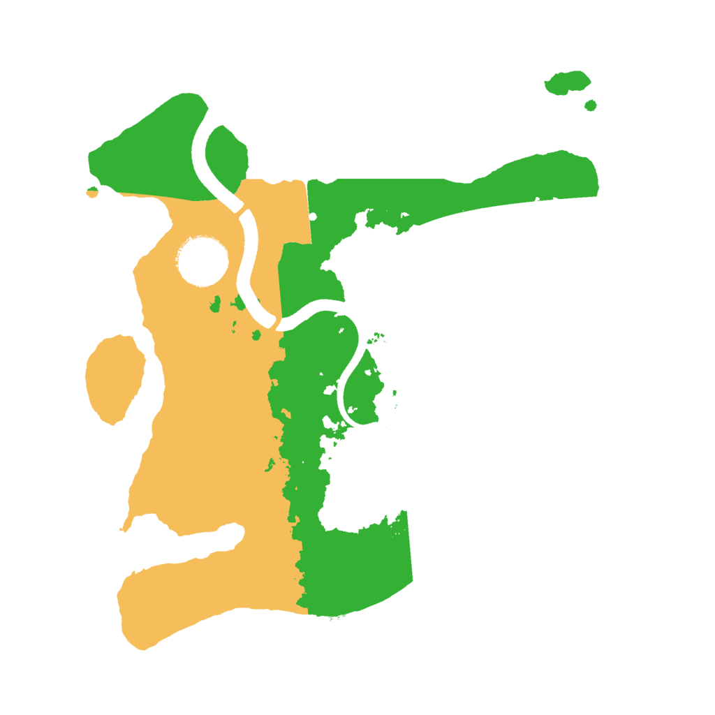 Biome Rust Map: Procedural Map, Size: 2500, Seed: 7903