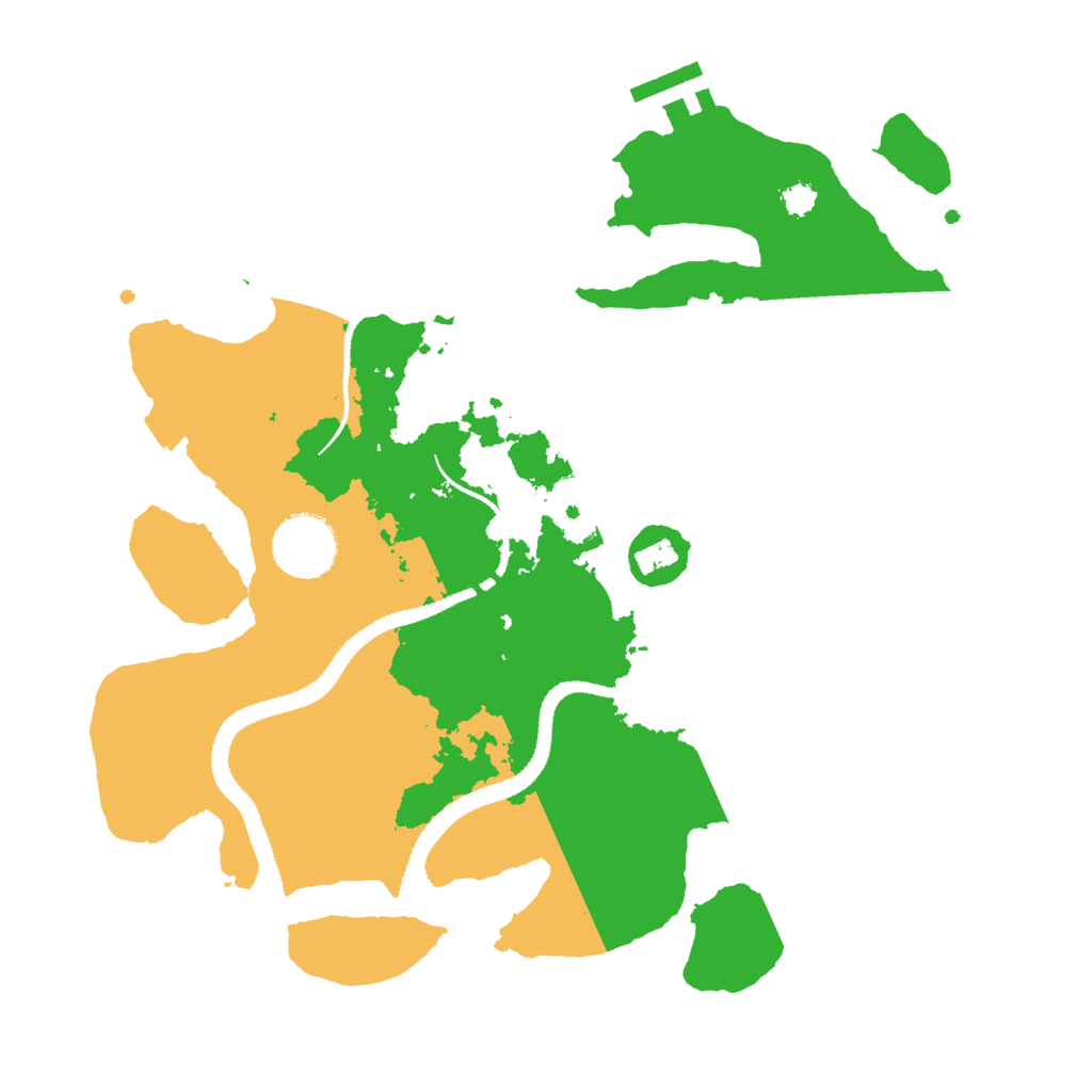 Biome Rust Map: Procedural Map, Size: 3000, Seed: 14051988