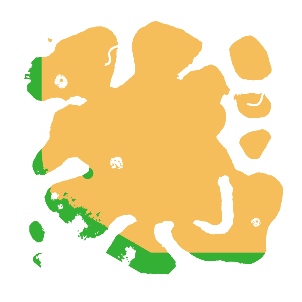 Biome Rust Map: Procedural Map, Size: 3500, Seed: 455221781