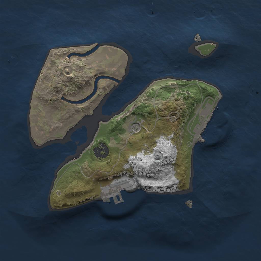 Rust Map: Procedural Map, Size: 1750, Seed: 790, 9 Monuments