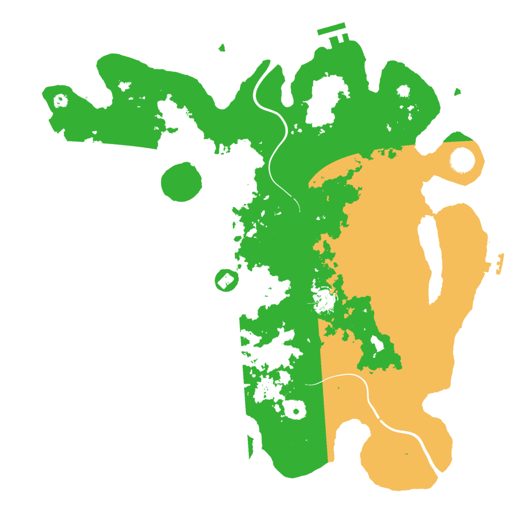 Biome Rust Map: Procedural Map, Size: 3700, Seed: 100