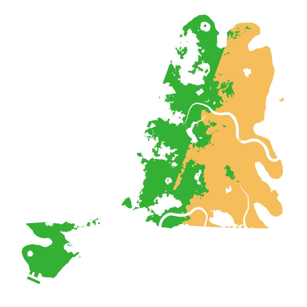 Biome Rust Map: Procedural Map, Size: 4600, Seed: 12