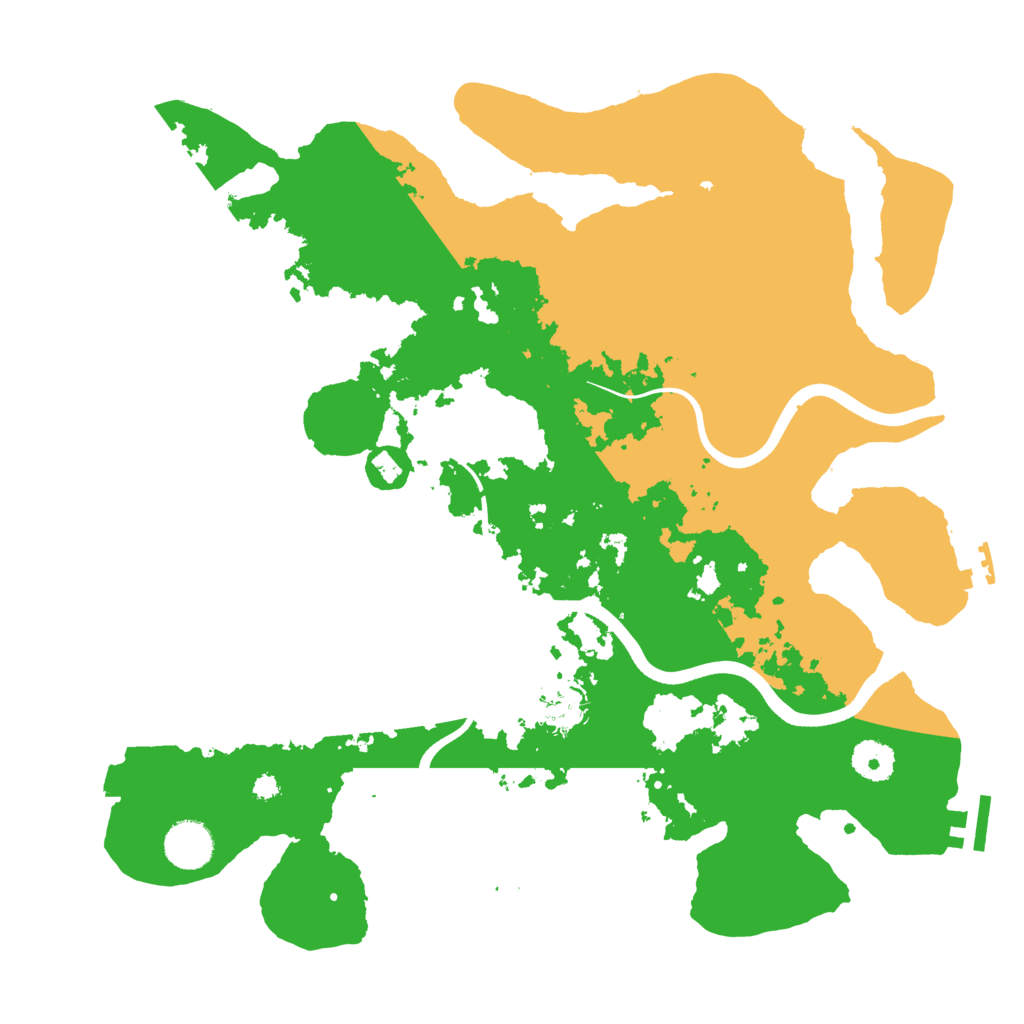 Biome Rust Map: Procedural Map, Size: 3700, Seed: 438047127