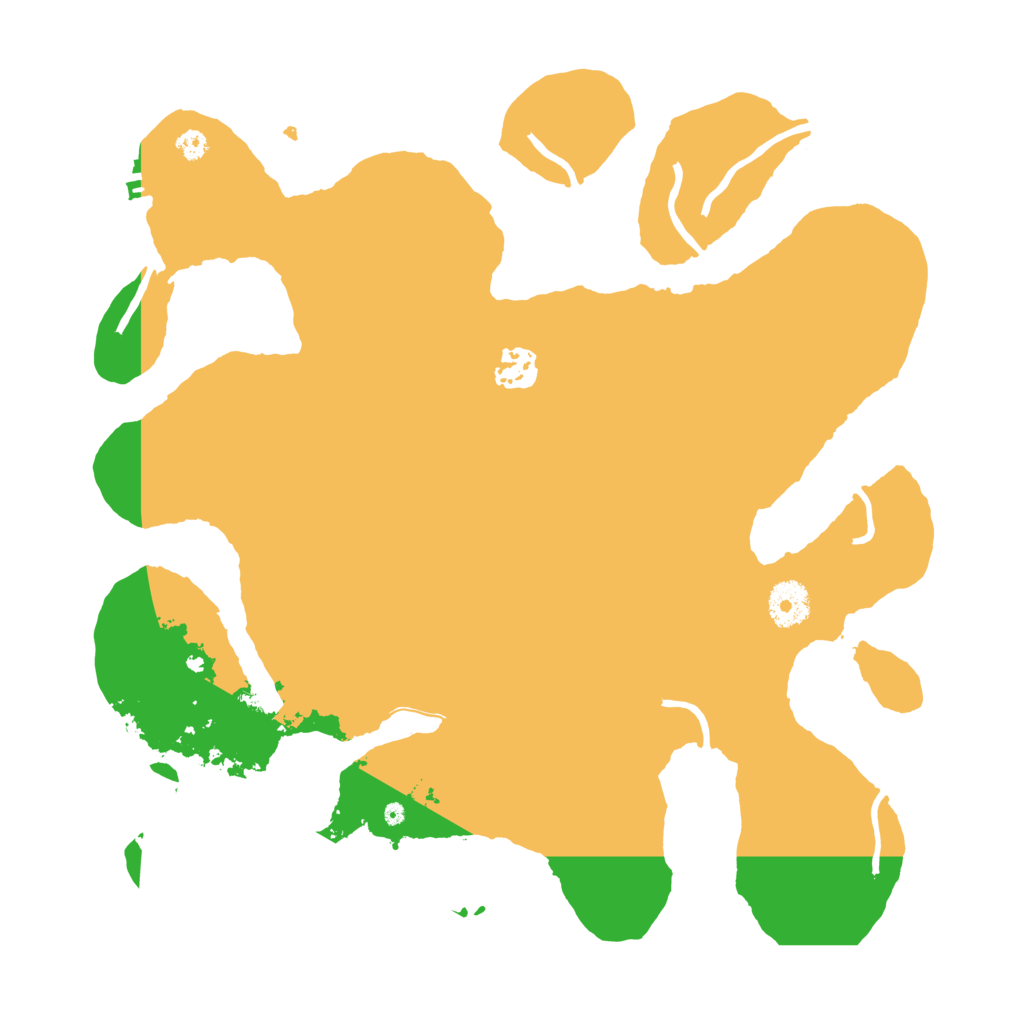 Biome Rust Map: Procedural Map, Size: 3500, Seed: 42765