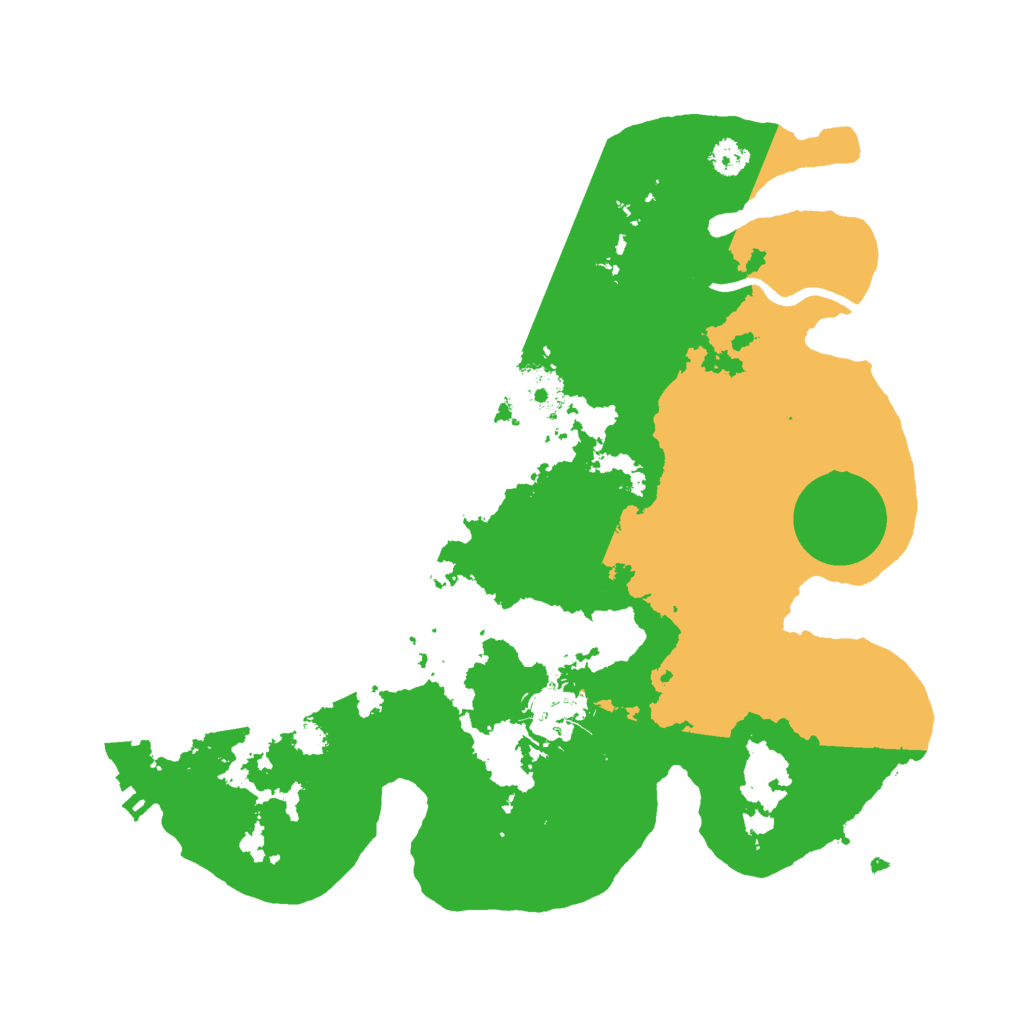 Biome Rust Map: Procedural Map, Size: 2900, Seed: 7479