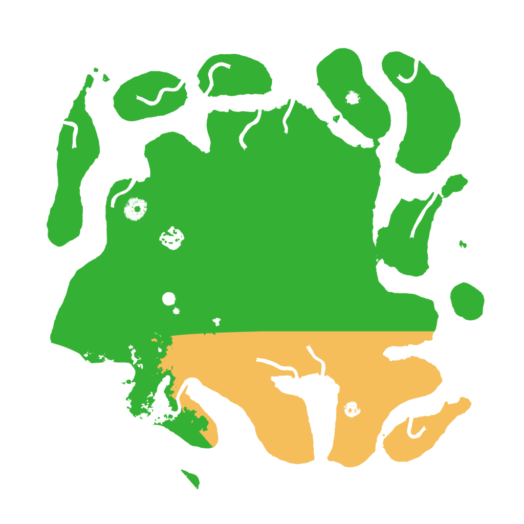 Biome Rust Map: Procedural Map, Size: 3500, Seed: 48765