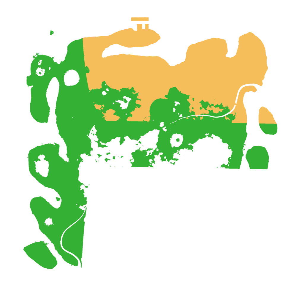 Biome Rust Map: Procedural Map, Size: 3500, Seed: 155830657