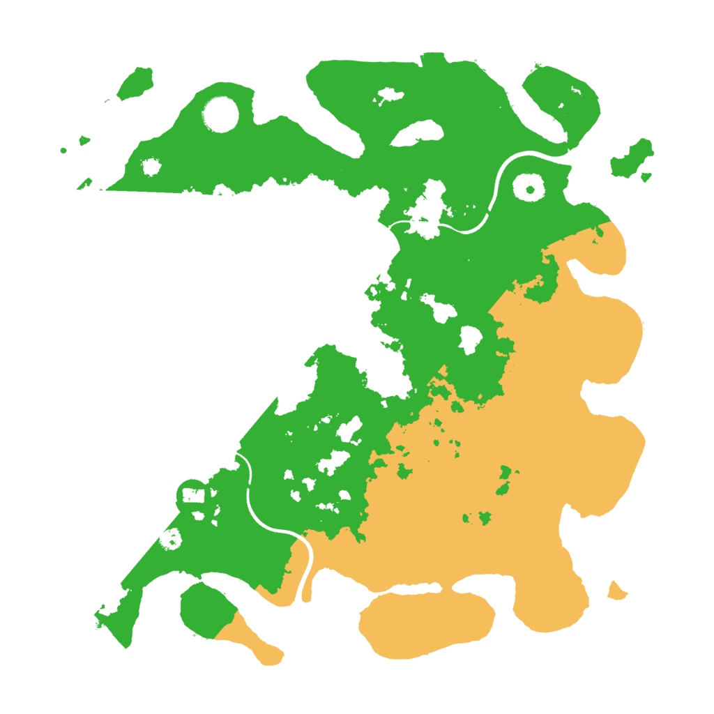 Biome Rust Map: Procedural Map, Size: 3500, Seed: 19960420