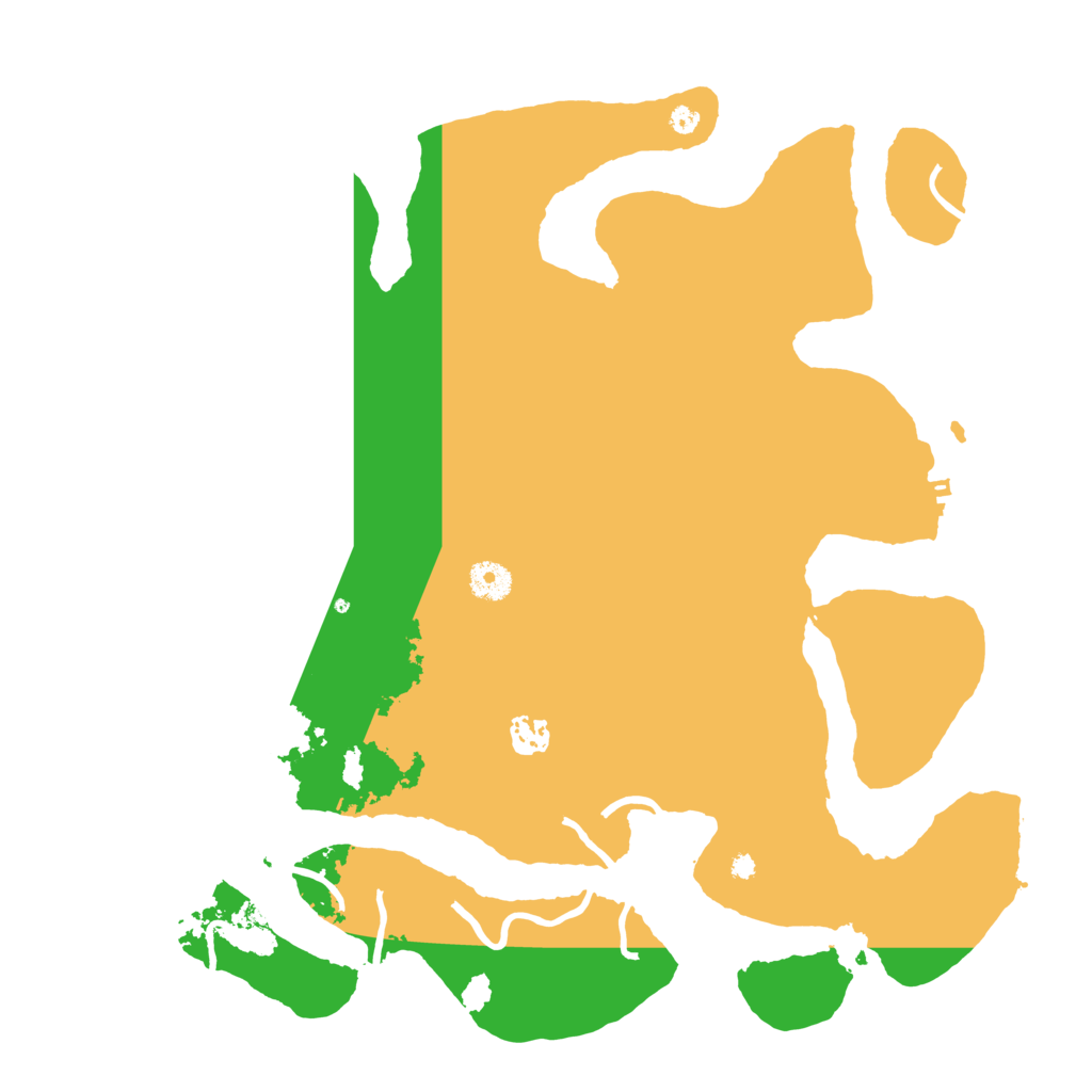 Biome Rust Map: Procedural Map, Size: 3999, Seed: 14826