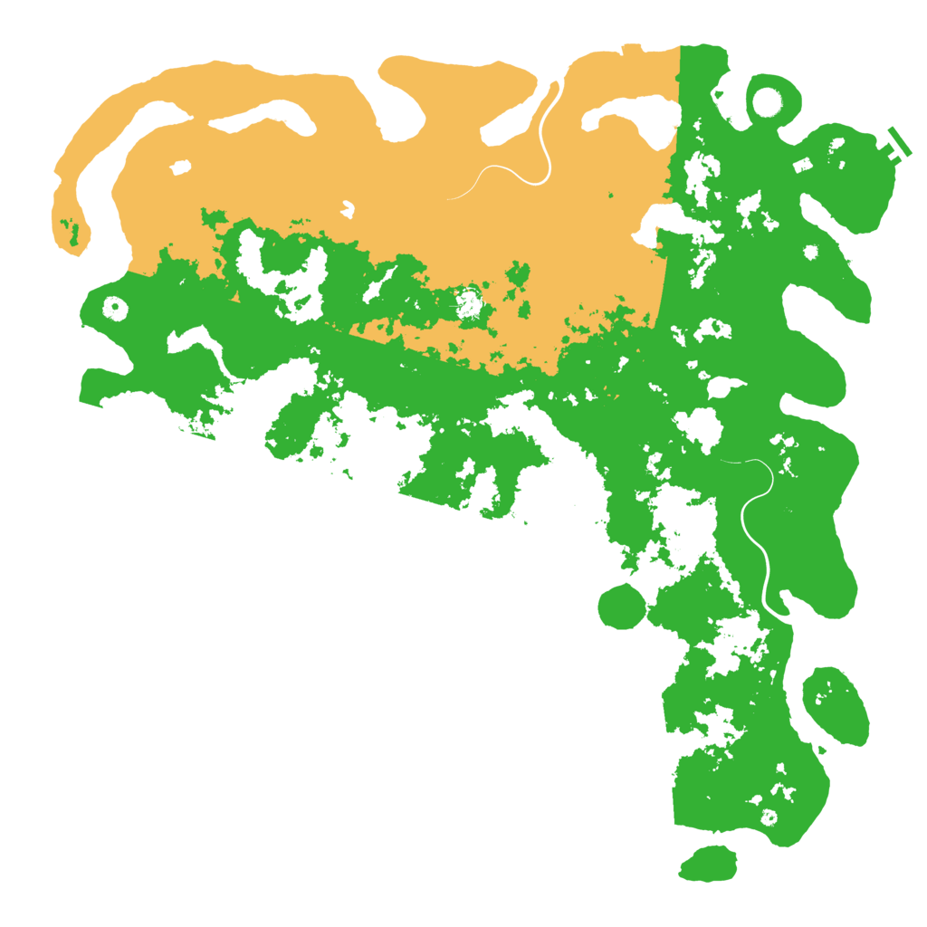 Biome Rust Map: Procedural Map, Size: 5557, Seed: 2147483647