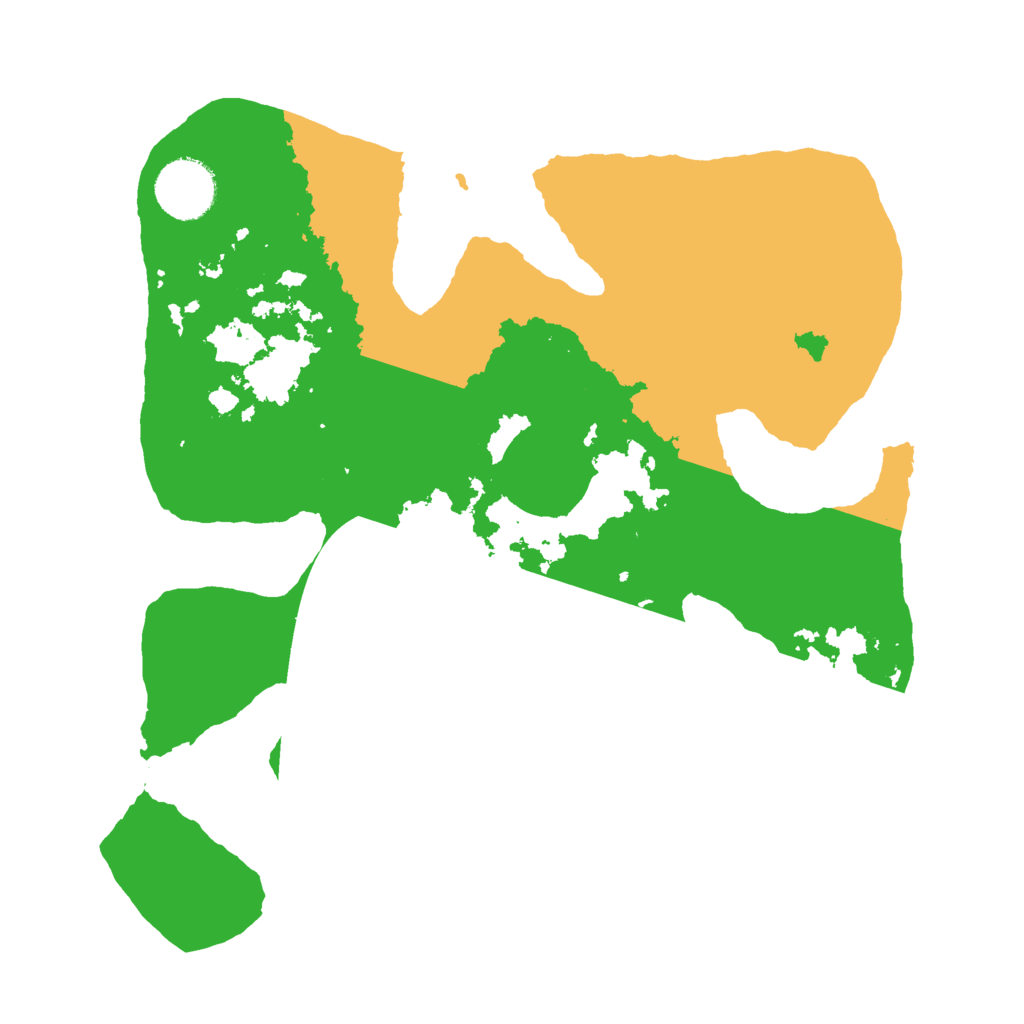 Biome Rust Map: Barren, Size: 3000, Seed: 16719298