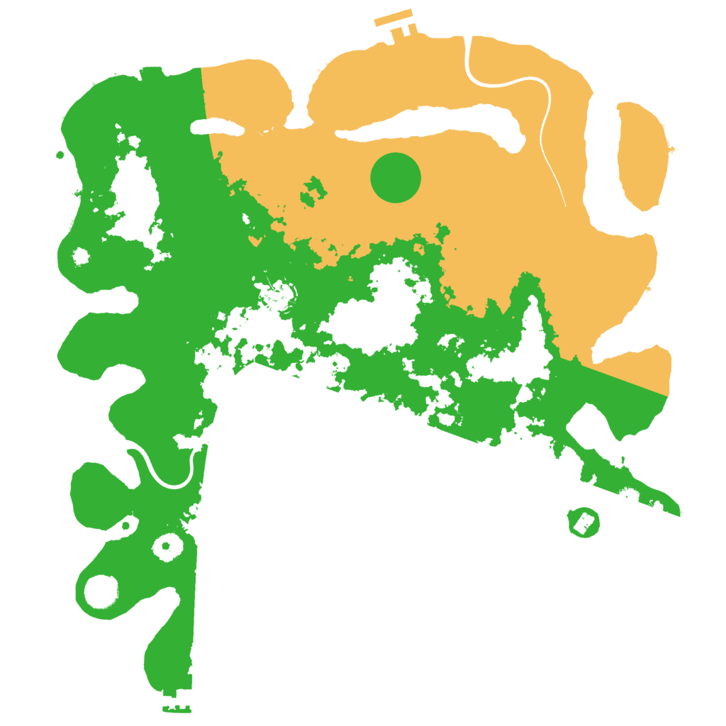 Biome Rust Map: Procedural Map, Size: 3800, Seed: 306070901