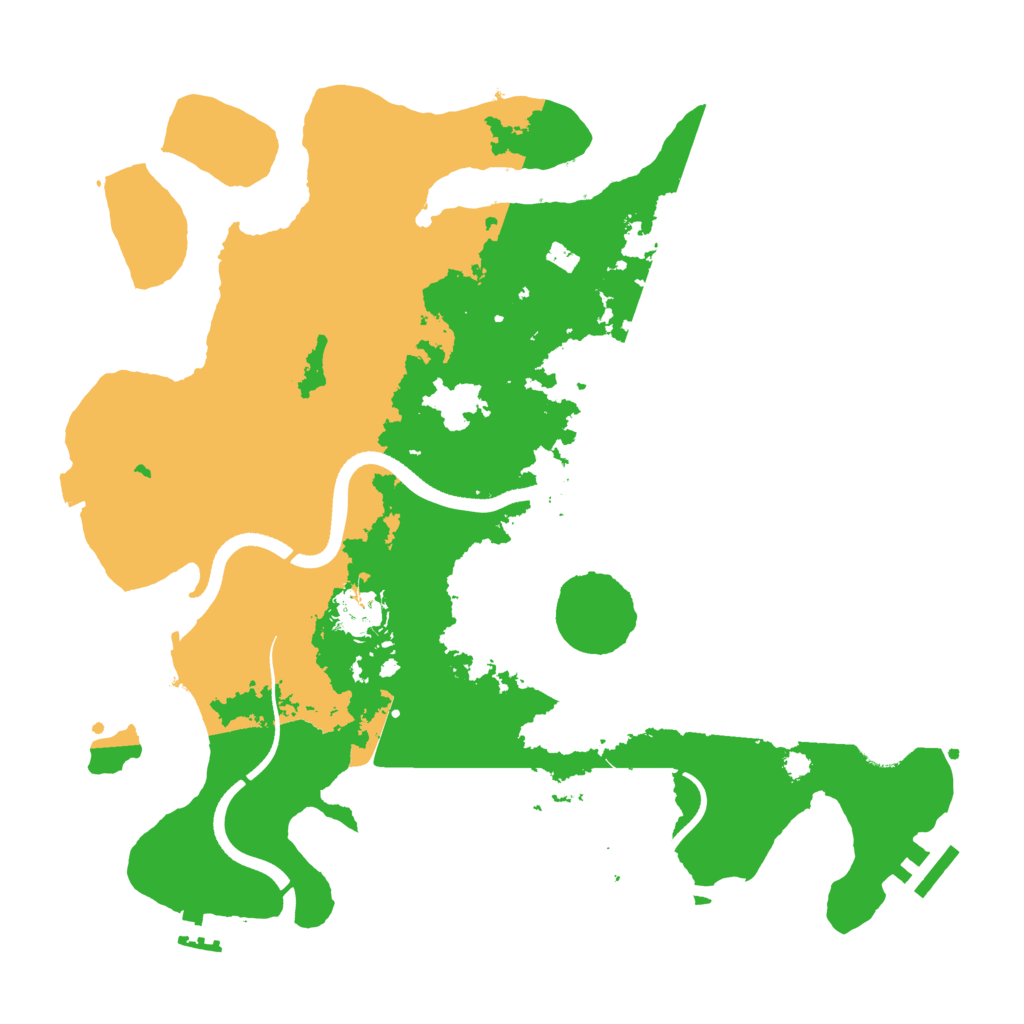 Biome Rust Map: Procedural Map, Size: 3500, Seed: 1836284542