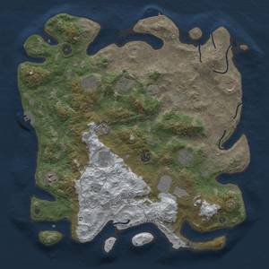 Thumbnail Rust Map: Procedural Map, Size: 4050, Seed: 2034108998, 18 Monuments