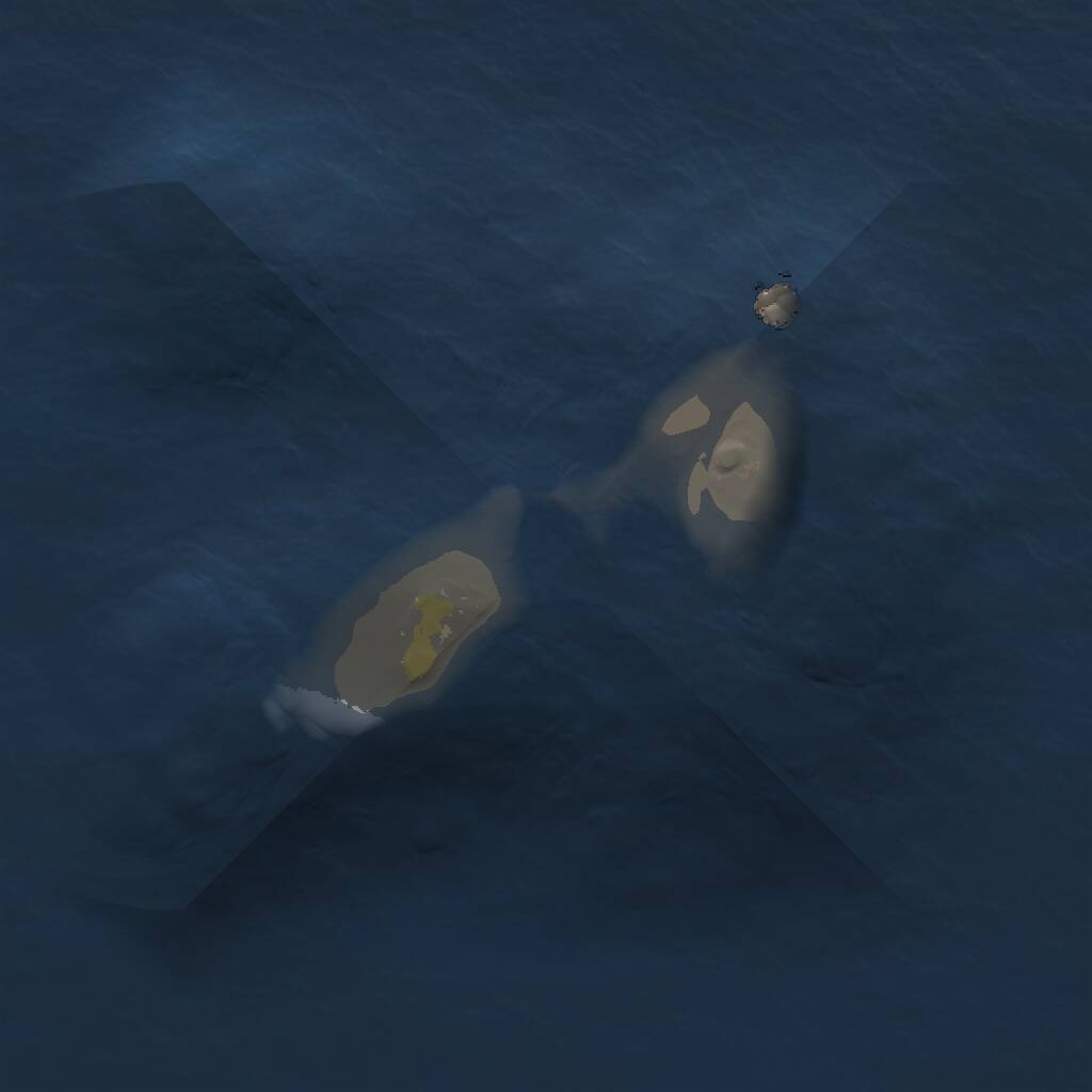 Rust Map: Procedural Map, Size: 1000, Seed: 5878155, 1 Monuments