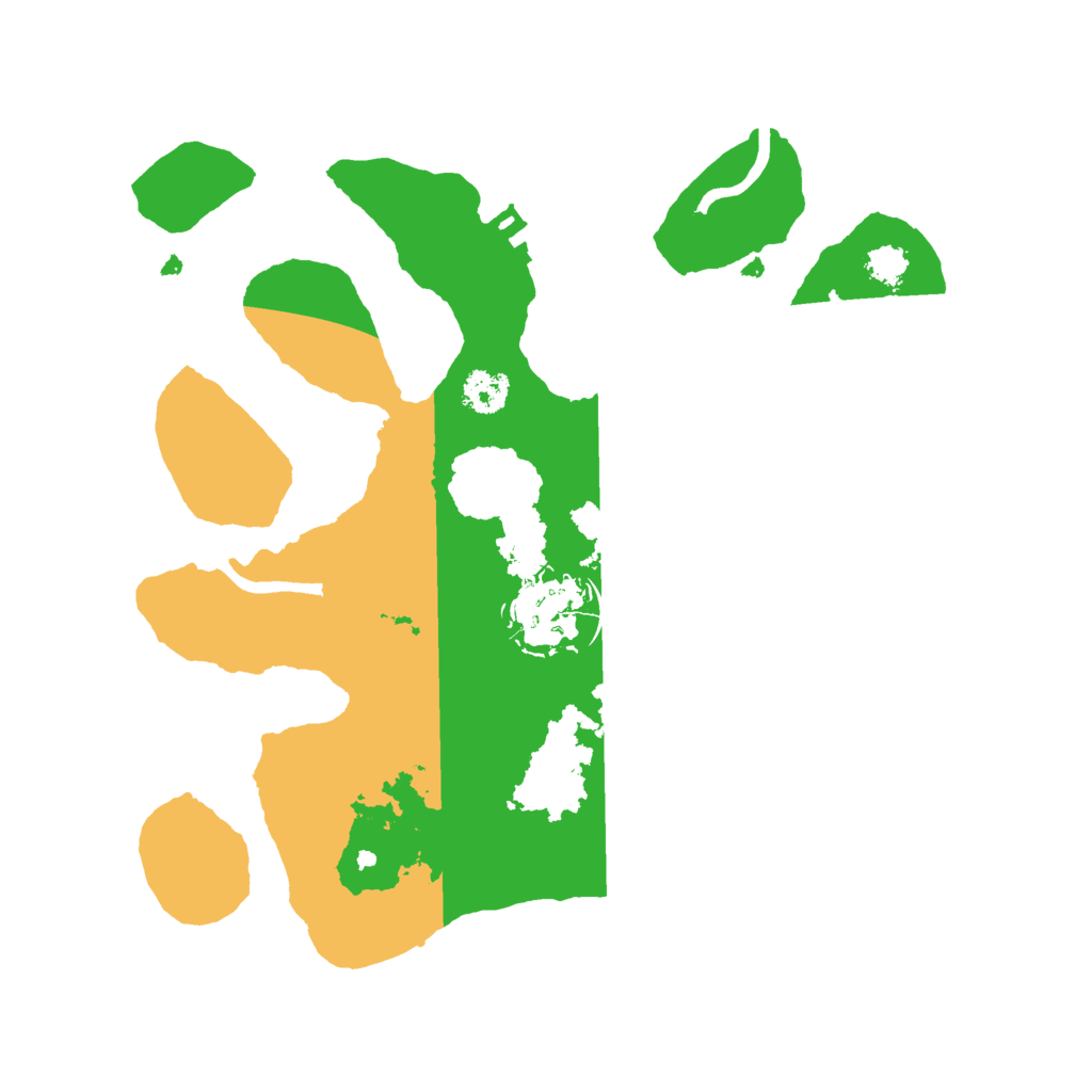 Biome Rust Map: Procedural Map, Size: 2500, Seed: 258657