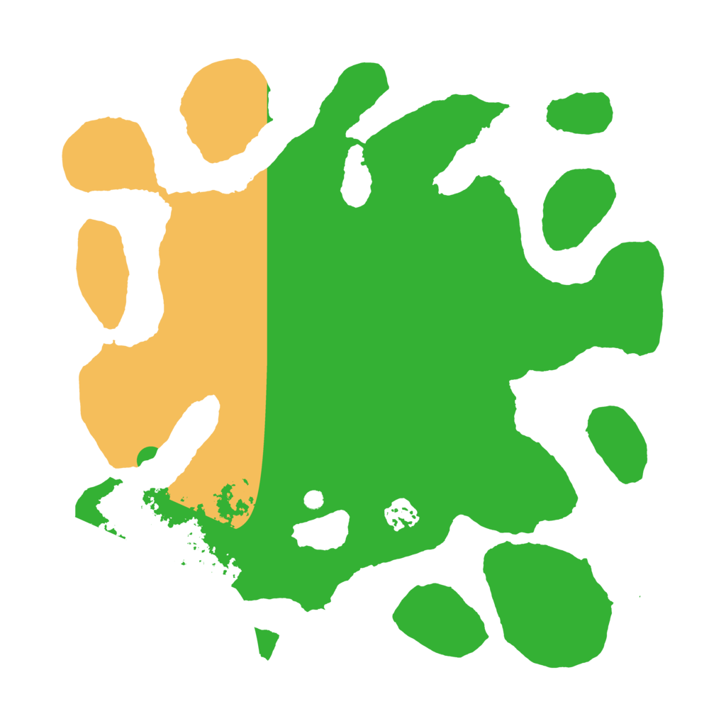 Biome Rust Map: Barren, Size: 3400, Seed: 500